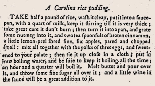 Carolina Rice Pudding
