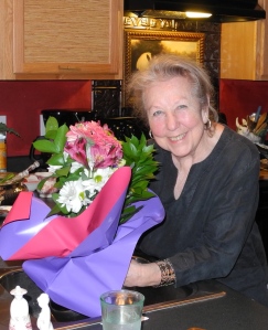 Janie at home, hosting a birthday party for one of her Drayton Hall colleagues. We will miss you, Janie! 